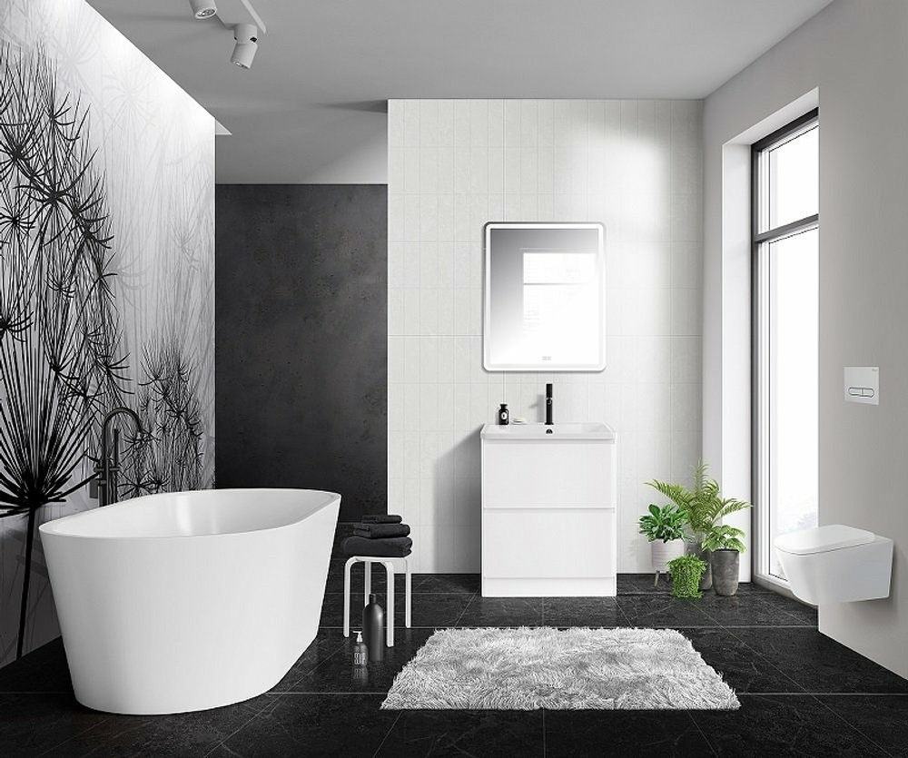 Тумба под раковину BelBagno 70 ALBANO-700-2C-PIA-BL Bianco Lucido