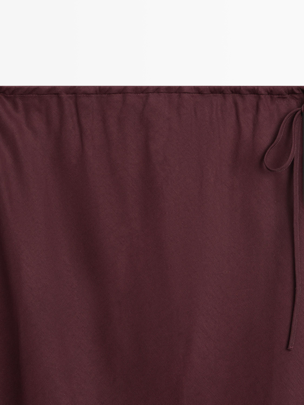 Massimo Dutti Юбка-парео миди, бордовый