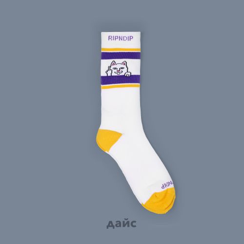 Носки Ripndip Peeking Nermal Socks артикул:RND10291 - купить в магазине Дайс