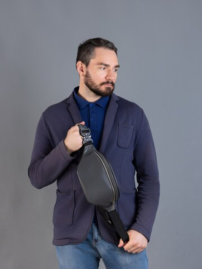 Поясная сумка большая. Цвет: серый (флотер)