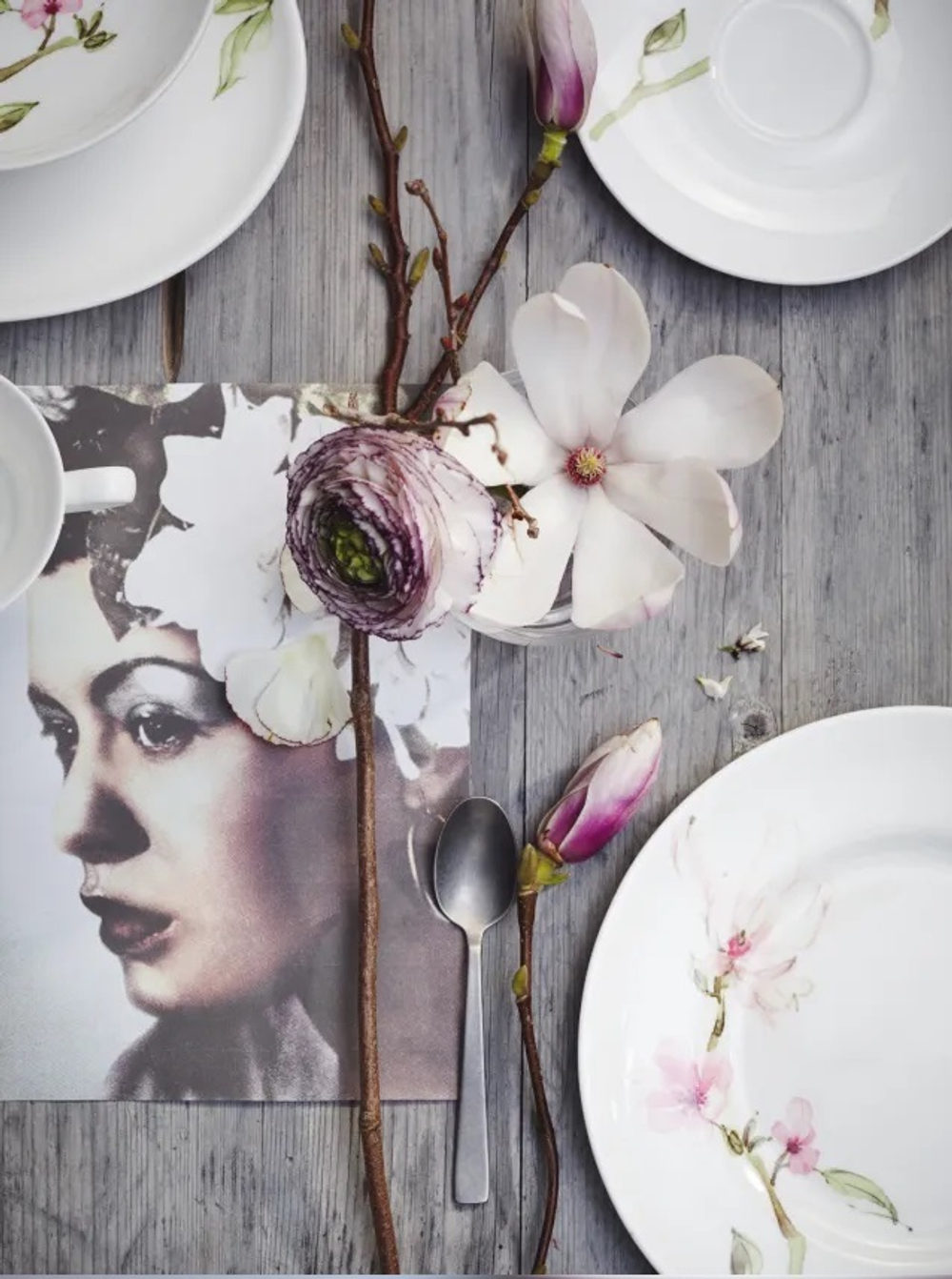 Rosenthal - Тарелка обеденная Jade Magnolia 27 см / артикул   61040 414124 10027  / GTIN 4012438496948