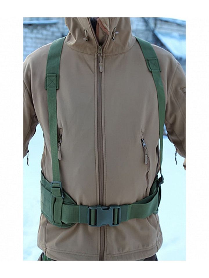 Пояс тактический с лямками (олива)