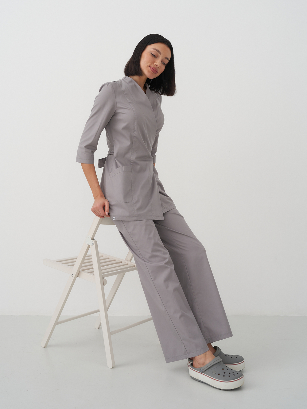 Блуза женская м288 liberty комфорт серый0129