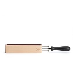 Двусторонний ремень с ручкой для правки опасной бритвы MUEHLE, кожа + текстиль (SAR)