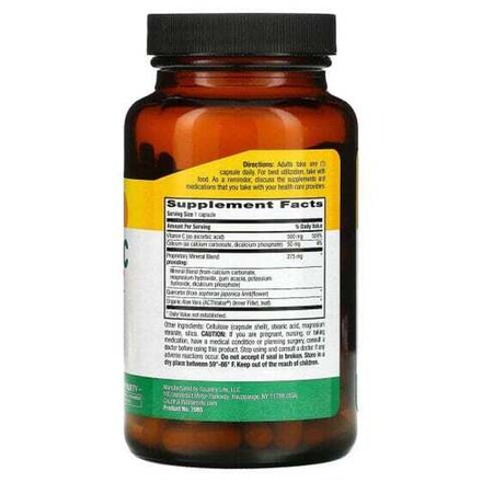 Витамин C Country Life, Buffer-C pH Controlled, 500 мг, 120 вегетарианских капсул