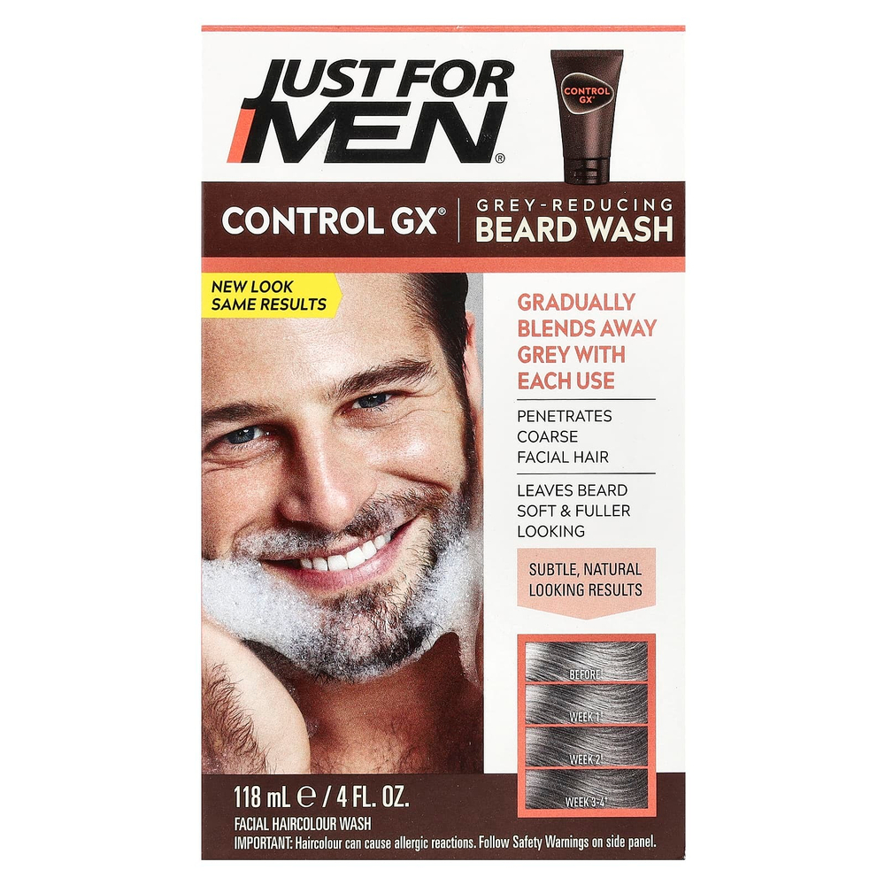 Just for Men, Control GX, гель для душа для уменьшения седины, 118 мл (4 жидк. унц.)