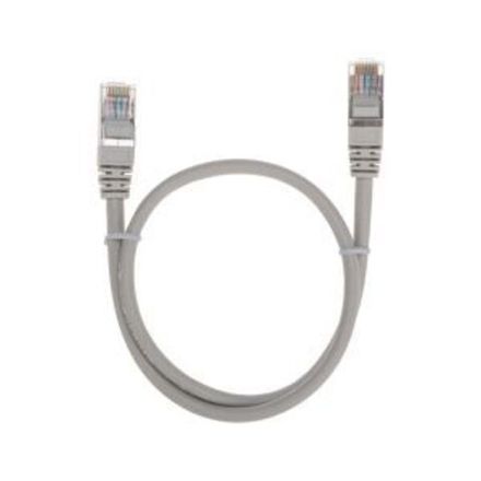 Патч-корд F/UTP, CAT 5e, RJ45-RJ45, 26AWG, LSZH, серый, 0,5м REXANT