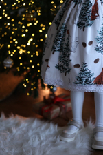 Платье «Лилия» новогодняя коллекция (лисы)