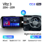 Teyes CC2 Plus 9" для Toyota Vitz 2014-2019 (прав)