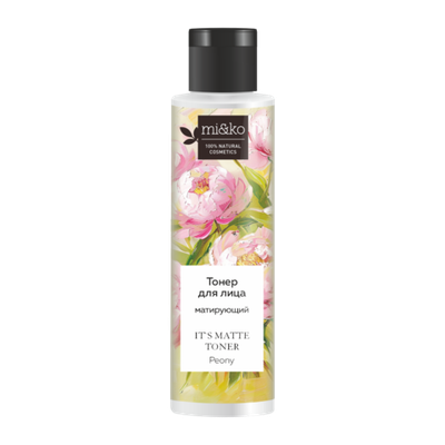 Матирующий тонер It`s matte toner Peony 110 мл, Mi&Ko