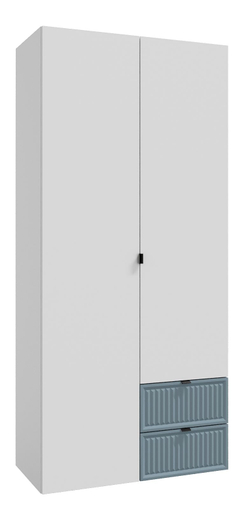 Шкаф для одежды, Окленд, белый,синий 79-676-Т