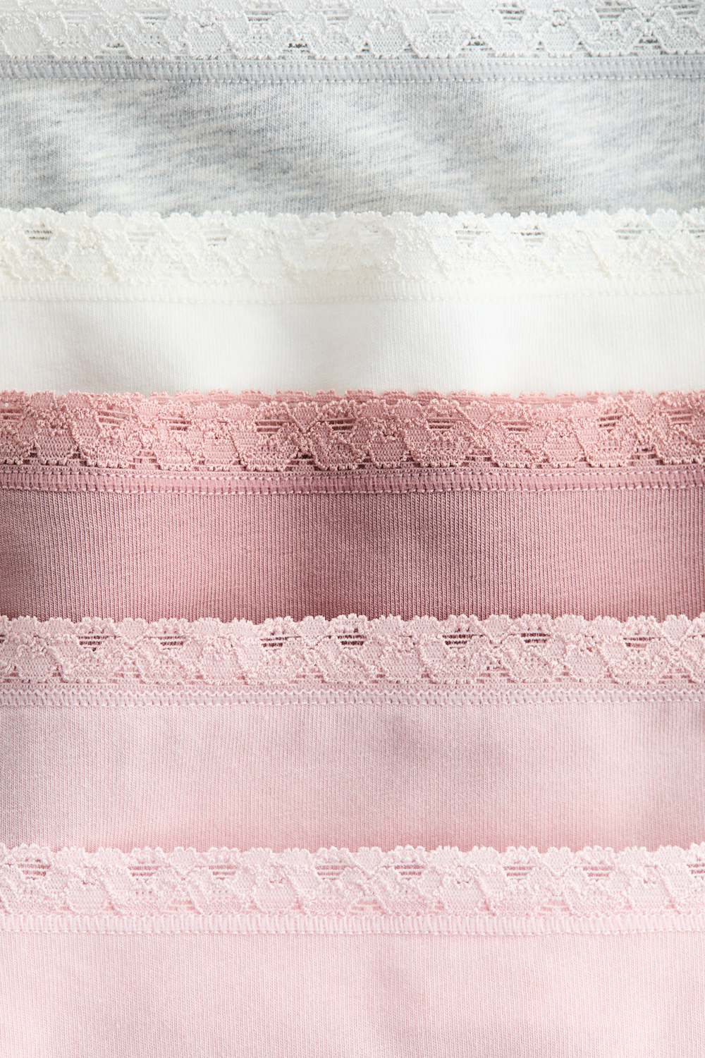 H&M Набор хлопковых трусиков (5 шт.), светло-розовый