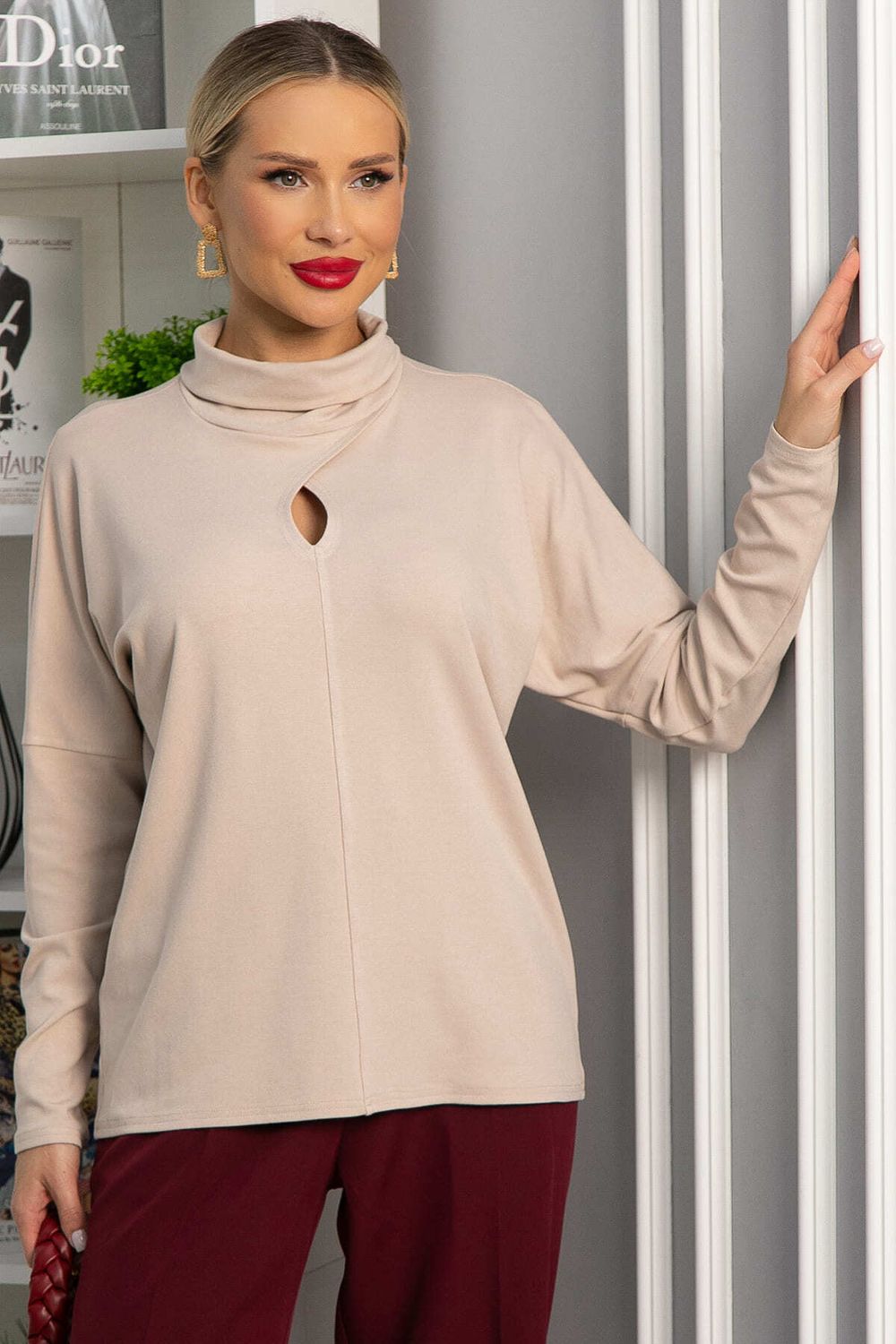 Джемпер Тринити (бежевый) Б14243-1М LT Collection