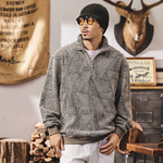 мужской свитшот в американском ретро стиле из новой коллекции весна-осень