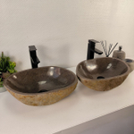 Раковина из речного камня ПАРА! RS-65542 44*33*14 0865