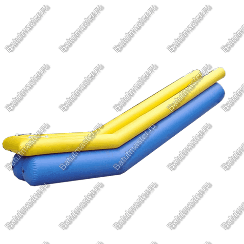 Надувная прямая водная горка для вышки (опоры) с бассейном «Исток», 9*2*6 м