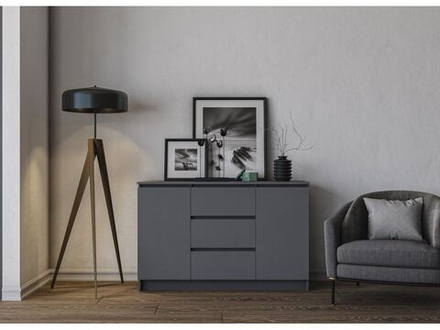 МС Мори Комод МК 1200.3 Белый гладкий