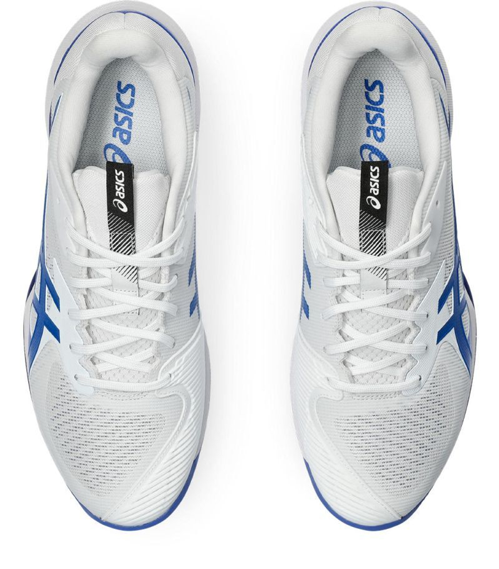 Мужские теннисные кроссовки Asics Solution Speed FF 3 Clay - white/tuna blue