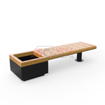 Лавка Rail Road 01 с вазоном