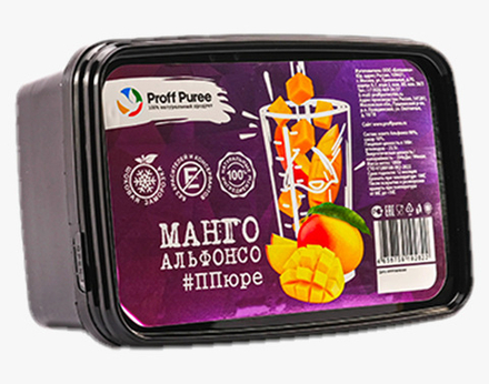 Пюре Манго замороженное 1 кг Proff Puree