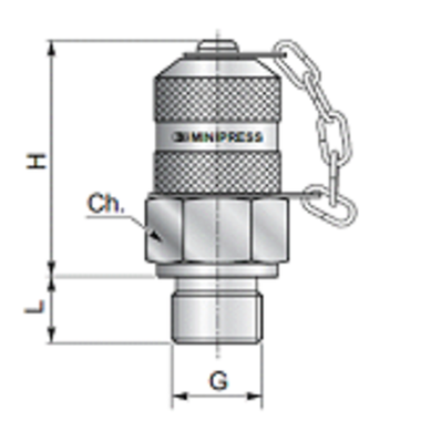 КТ 16x2 - BSPP (Ш) 1/4 flat face (металл.)