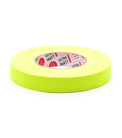 Клейкая лента Gaffer Tape@ultraMATT - Гаффа тейп 25мм/50м - Желтый (Светится в ультрафиолете)