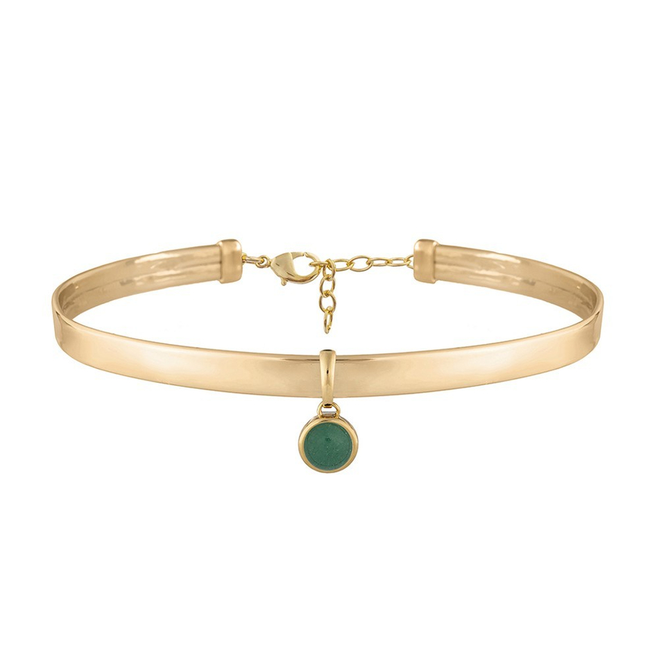 Чокер Possebon Green Quartz B0112.16 G/G