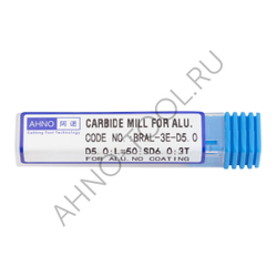 Фреза твердосплавная 5мм (L=50, l=15, хв=6) Z3 45° по алюминию и цвет.металлам BRAL-3E-D5.0 AHNO