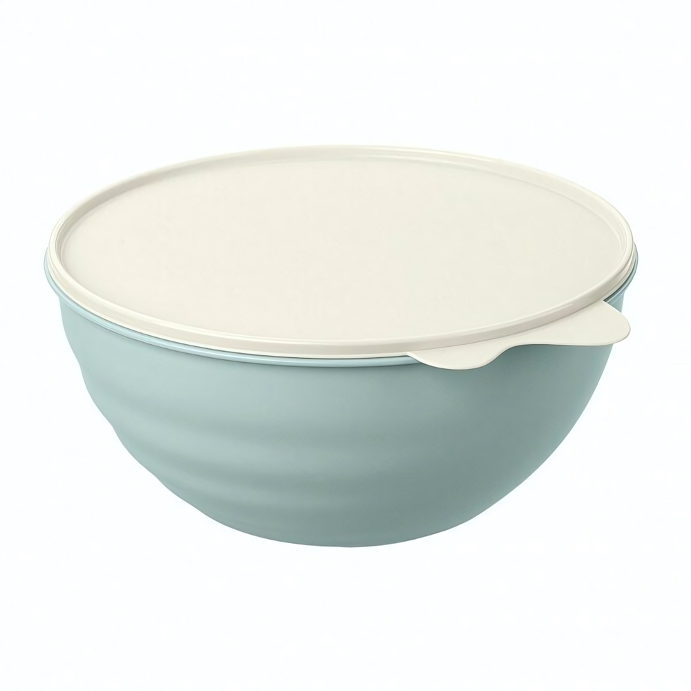 Миска с крышкой wave 3,7л (зеленый флэк)