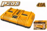 Двойное зарядное устройство INDUSTRIAL 2x21B, 4 A*ч INGCO FCLI2034