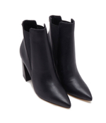 Кожаные ботильоны на каблуке Guess - черный(FL8AVH LEA10)