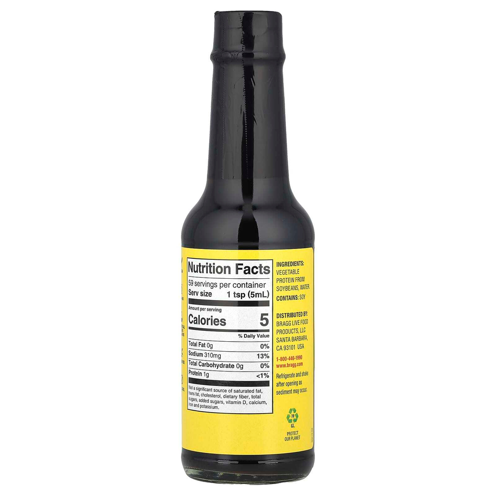 Bragg, Liquid Aminos, Приправа с соевым белком, 10 жидких унций (296 мл)