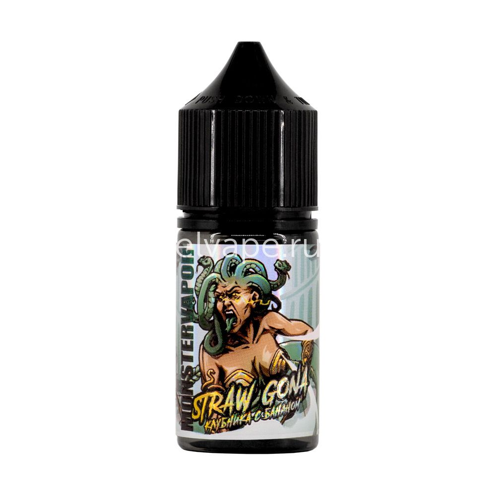 Жидкость MONSTERVAPOR SALT, 30 мл, STRAW GONA  (клубника с бананом), 2