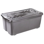 Контейнер Эконом 75л прямоугольный (с крышкой) цвета в ассортименте