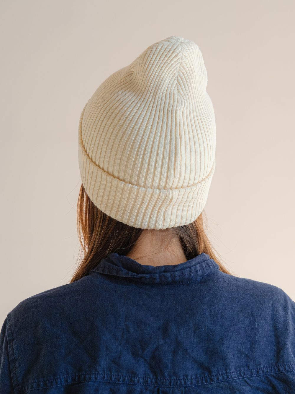 Шапка вязаная весенняя/осенняя МУЛА (МОЛОКО)