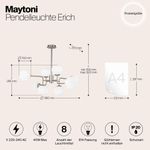 Подвесной светильник Maytoni MOD221-PL-08-N