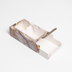 Коробка для макарун, кондитерская упаковка «Present», 18 х 10.5 х 5.5 см