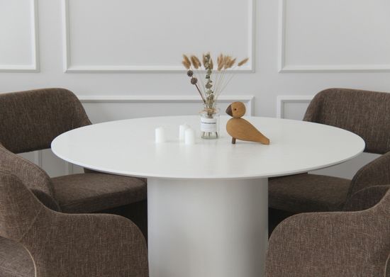 Стол обеденный Type D 110 см основание D 43 см (белый)