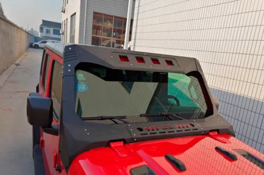 Защита лобового стекла для Jeep Wrangler JL / Gladiator Джип Вранглер стальной обвес