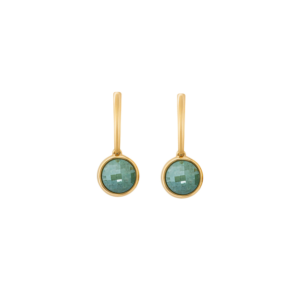 Серьги Possebon Pearl Green Quartz A1269.16 G/G