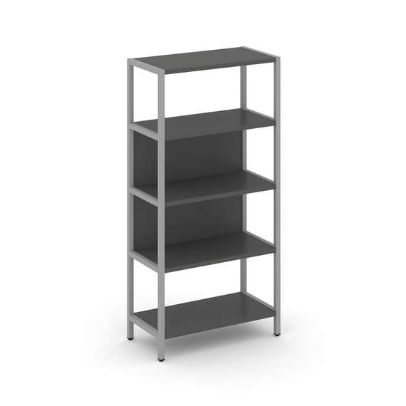 Shelf System Односекционный стеллаж четырехярусный SN.STM-411 Антрацит/Металл Серый 810*400*1613