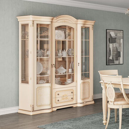 ФЛОРИАНА Шкаф-витрина 3-х дв.