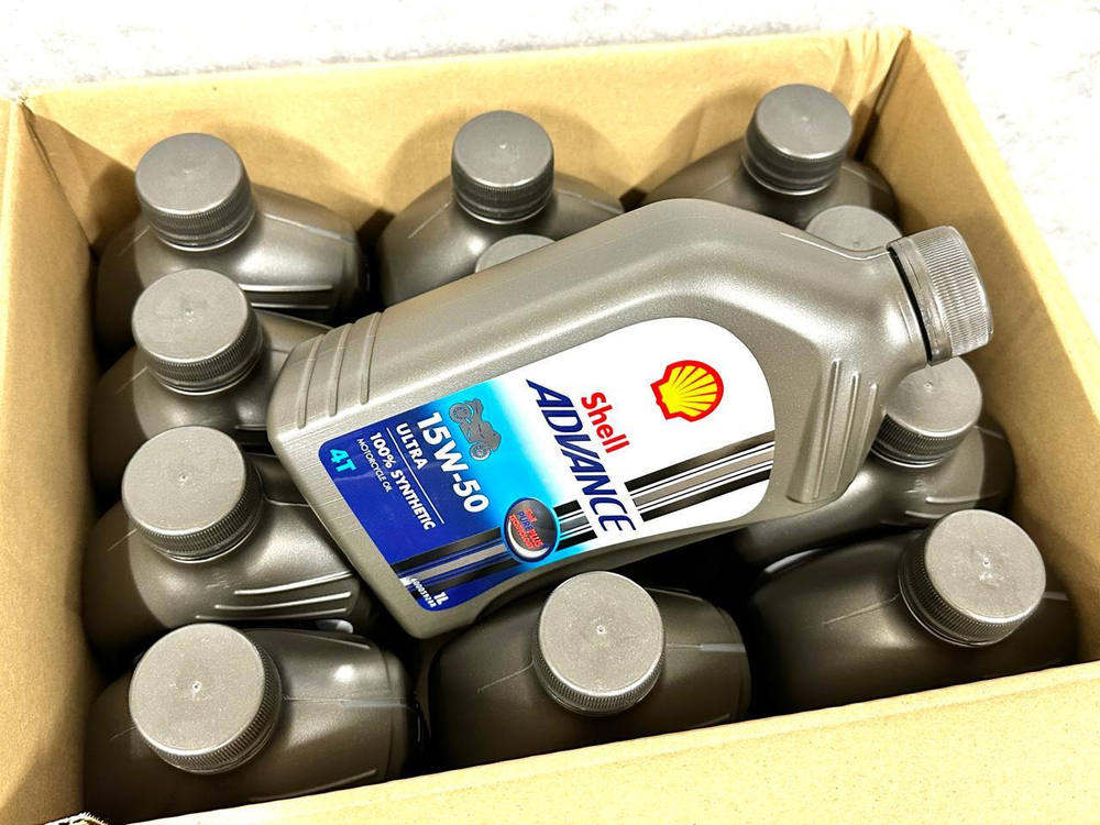 Shell Масло моторное Advance 15W-50 4T Ultra 100% Synthetic