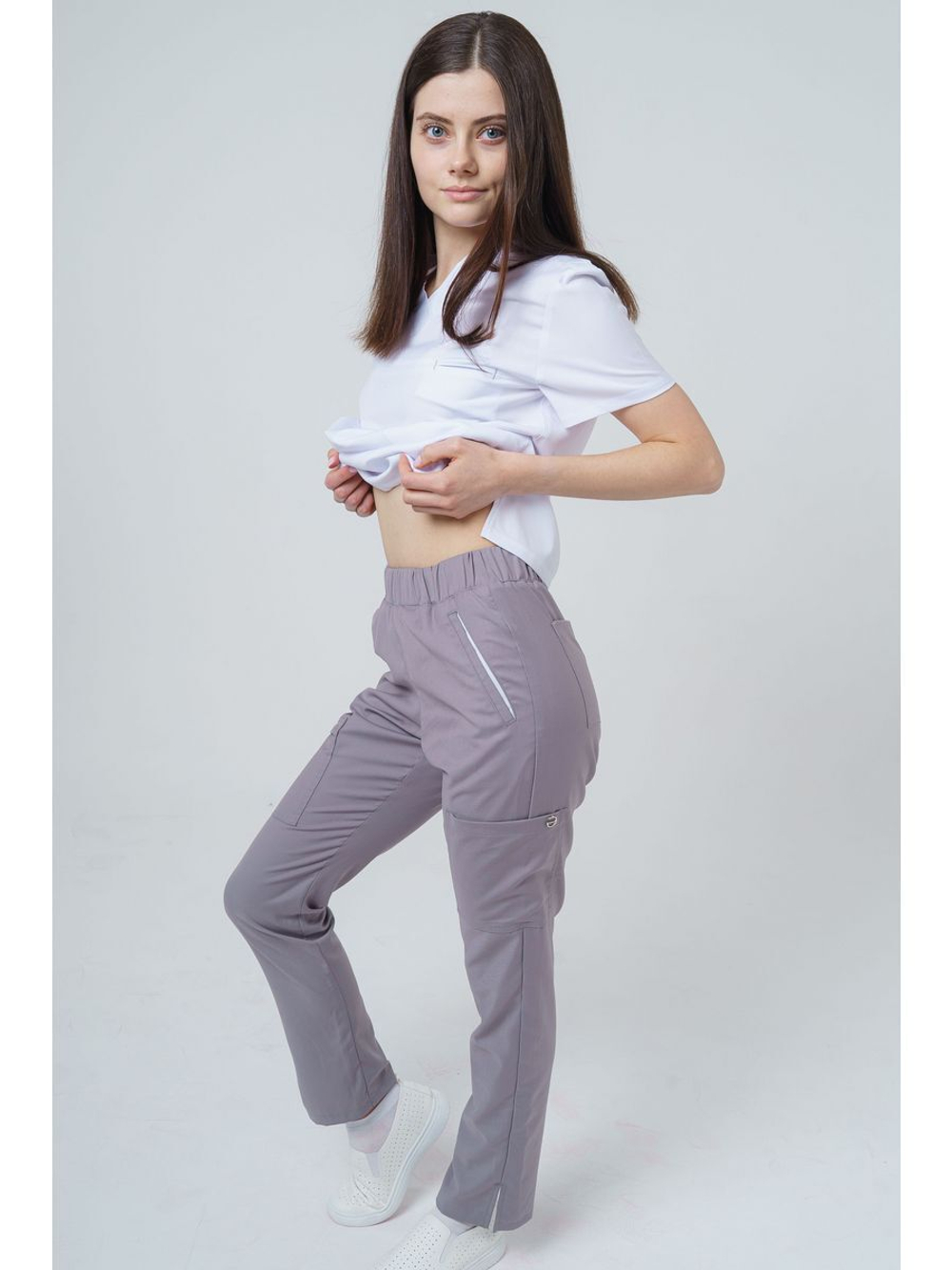 Брюки медицинские женские спецодежда TZ310-GRY