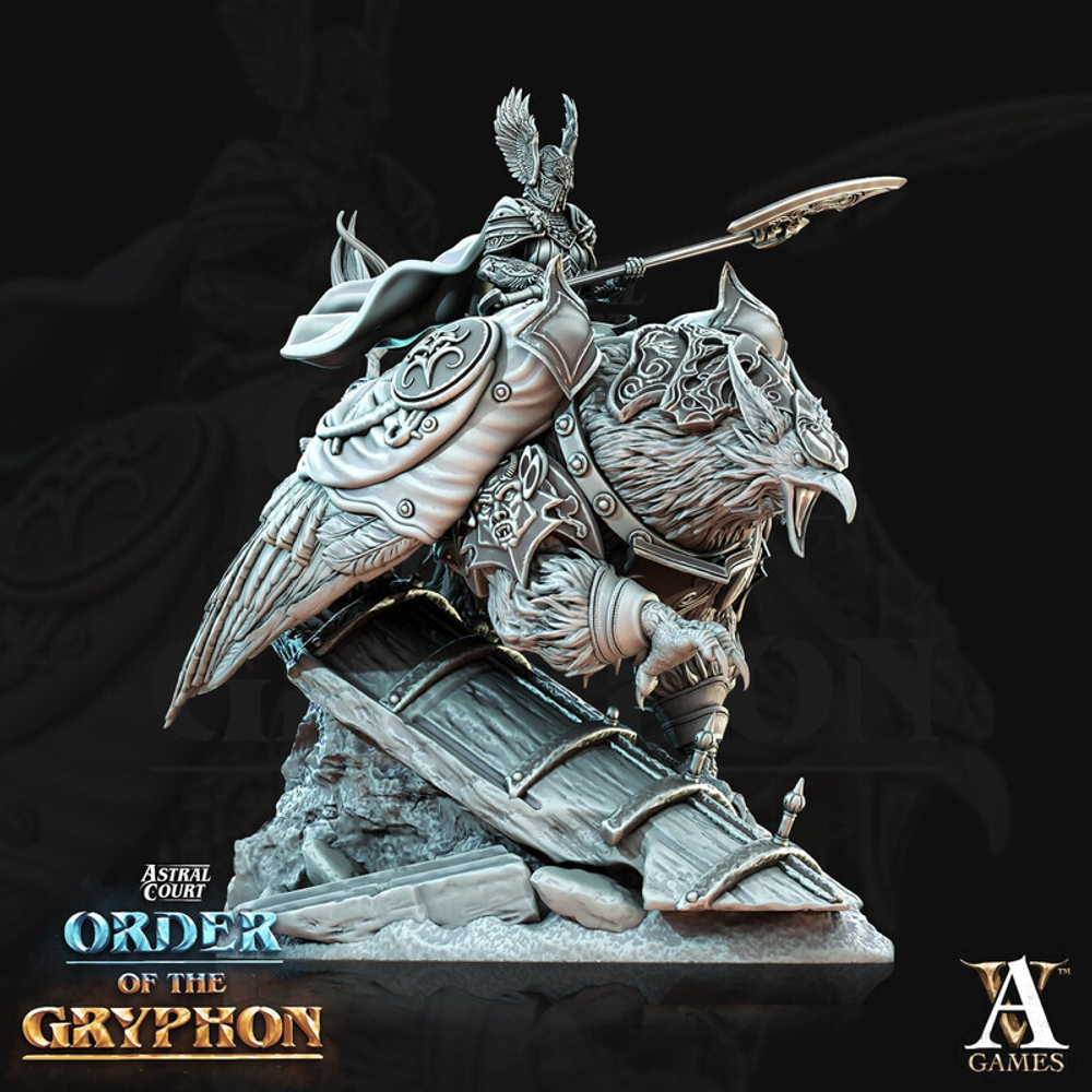 Grand Alliance Order Cities of Sigmar Empire Воитель на грифоне миниатюра для dnd, днд, pathfinder, фентези, Настольная игра, НРИ, Варгейм, РПГ