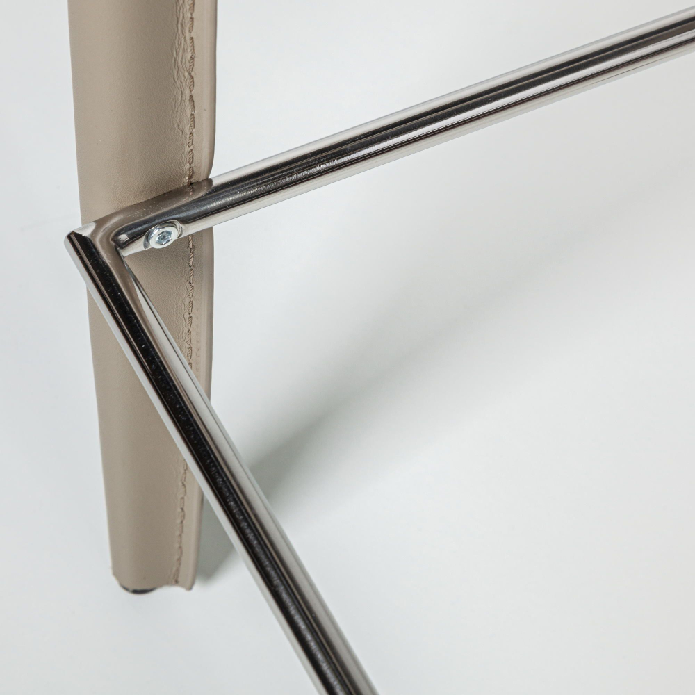 Стул полубарный Austin, кожа нуга