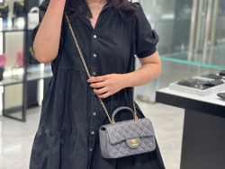 Chanel Mini Flap Bag with Top Handle 20 cm