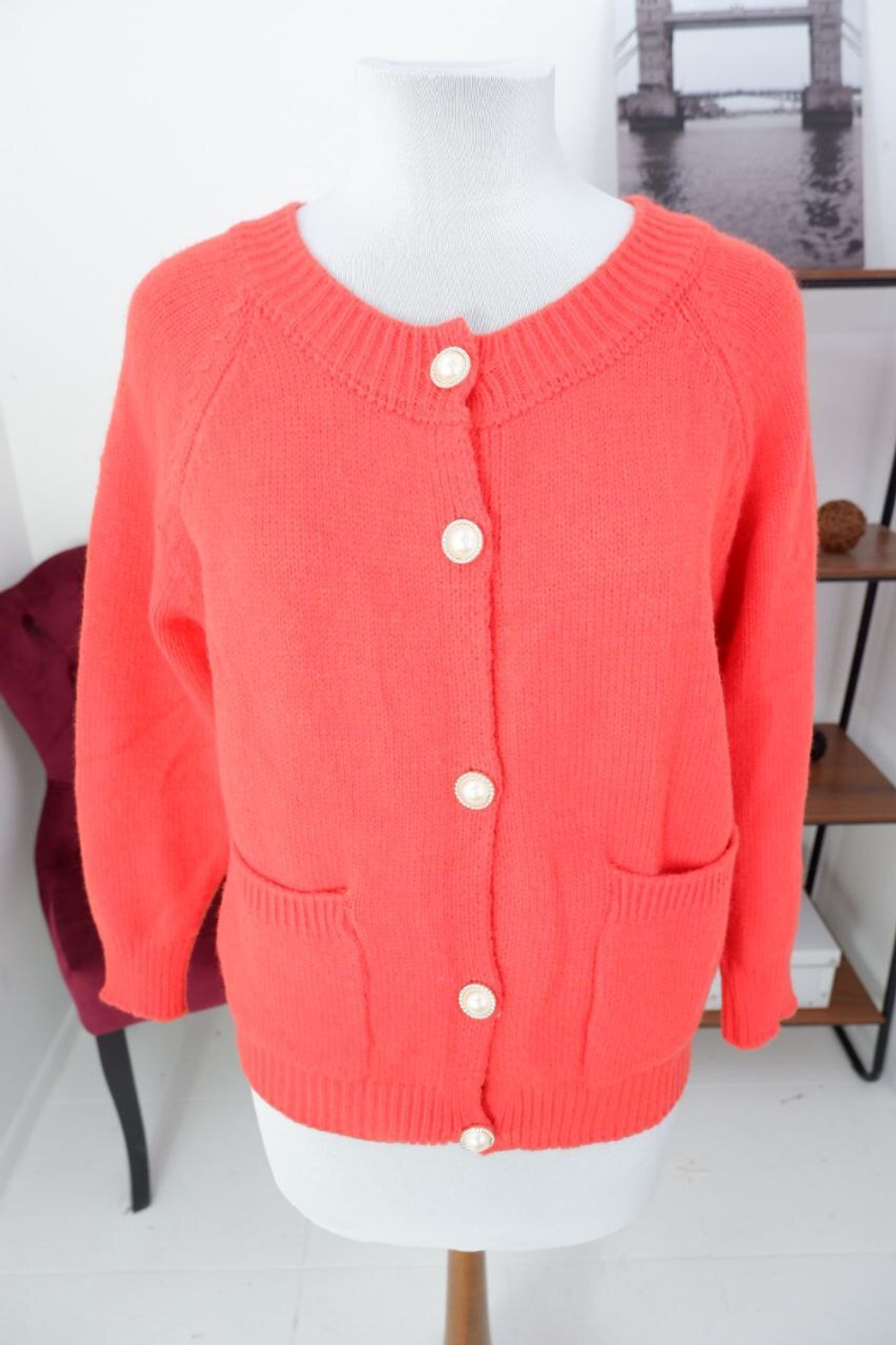 Кардиган шерстяной яркий 46/48 размер