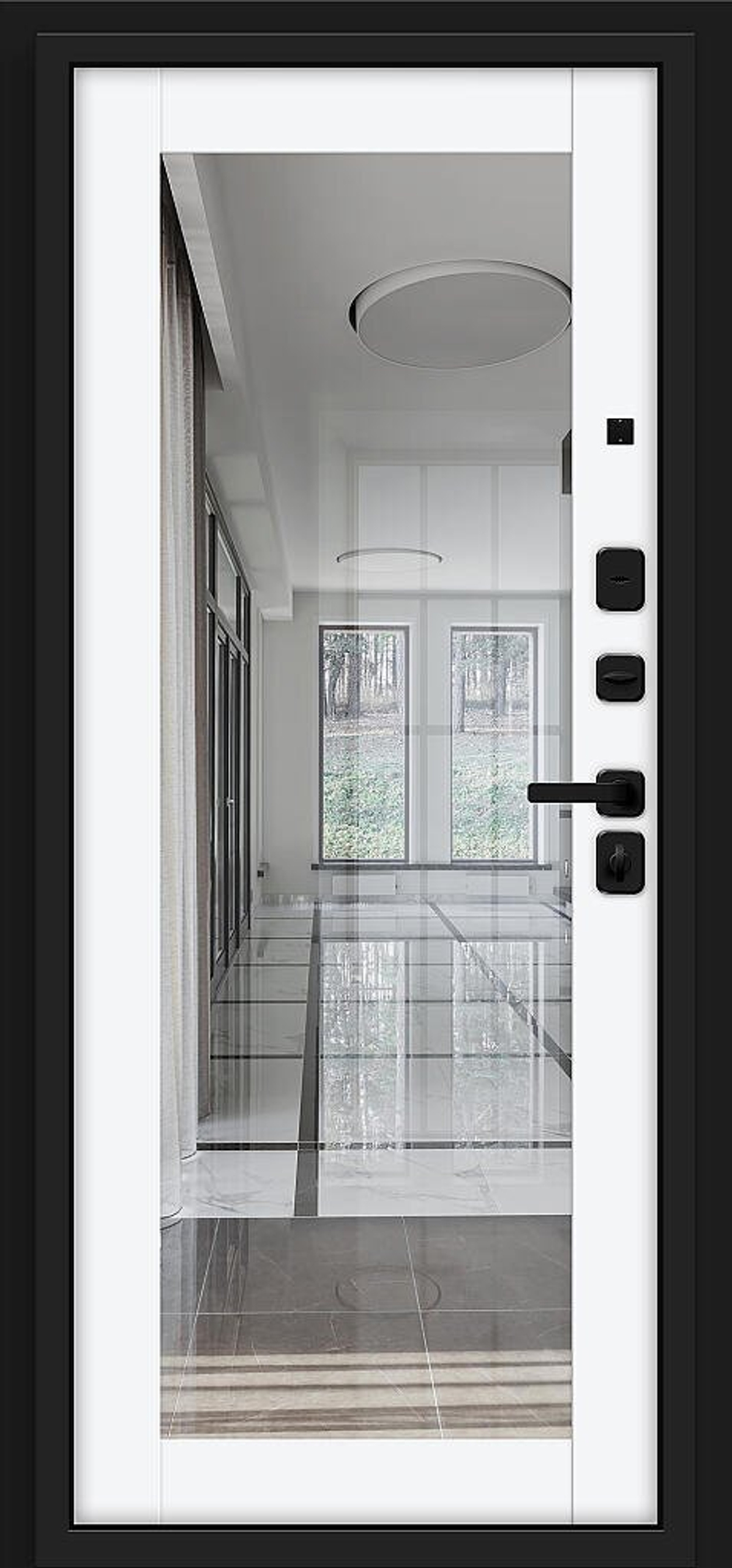 Флэт/SBlack Black Shell/White Silk 205*96 левое