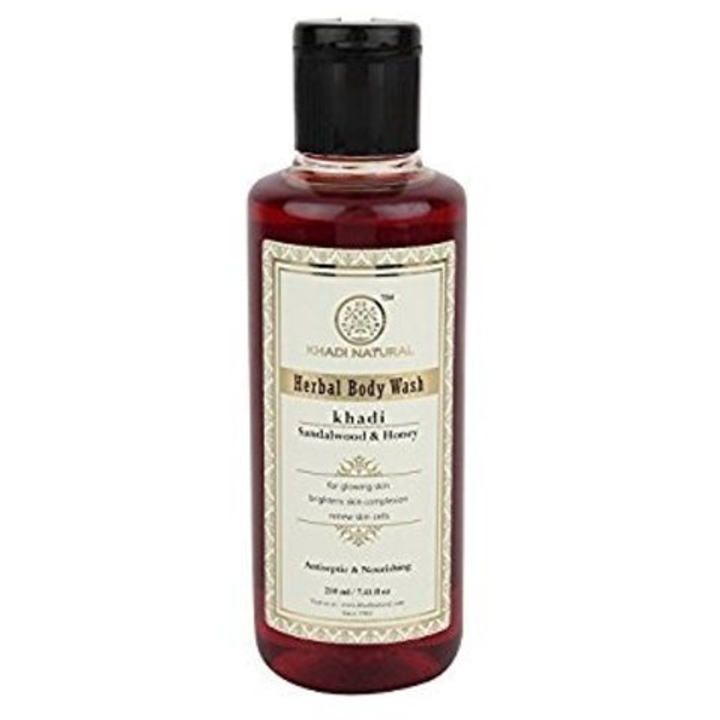 Гель для душа Khadi Natural Сандал и Мед Sandalwood and Honey 210 мл